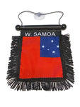 Samoa Hanging Mirror Flags-(Assorted Varieties)