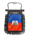 Haiti Hanging Mirror Flag-(Assorted Varieties)