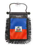 Haiti Hanging Mirror Flag-(Assorted Varieties)