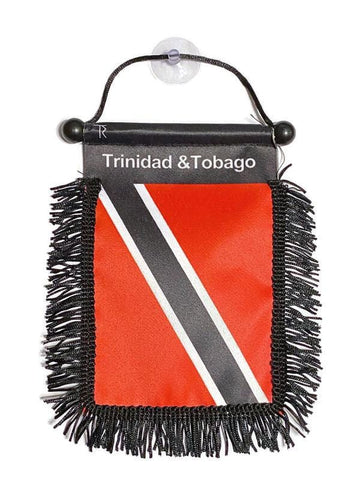 Trinidad & Tobago Hanging Mirror Flag-(Assorted Varieties)