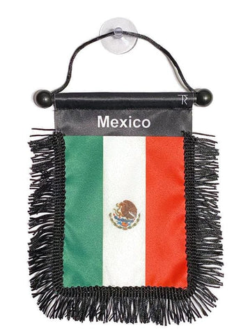 Mexico Flag Patch with Gold Border Graphic by Jack Ribbit