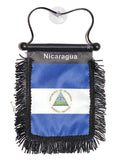 Nicaragua Hanging Mirror Flag-(Assorted Varieties)