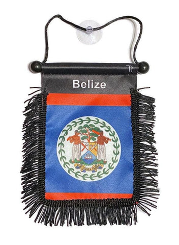 Belize Hanging Mirror Flag-(Assorted Varieties)