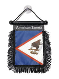 Samoa Hanging Mirror Flags-(Assorted Varieties)