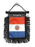 Paraguay Hanging Mirror Flag