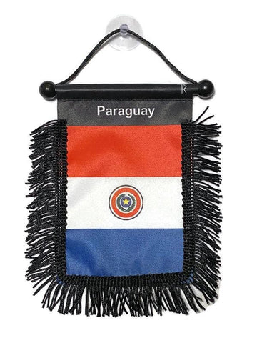 Paraguay Hanging Mirror Flag