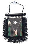 Puerto Rico Hanging Mirror Flag-(Assorted Varieties)