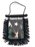 Puerto Rico Hanging Mirror Flag-(Assorted Varieties)