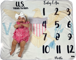 U.S. Virgin Islands Baby Milestone Blanket