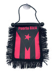 Puerto Rico Hanging Mirror Flag-(Assorted Varieties)