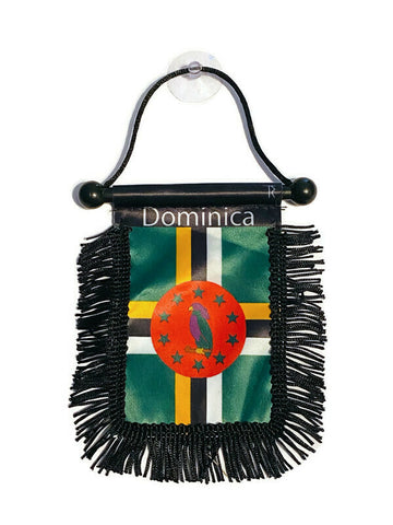 Dominica Hanging Mirror Flag