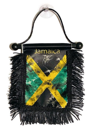 Jamaica Fire Mirror Flag