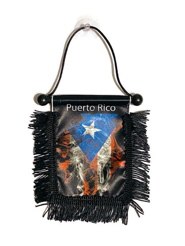 Puerto Rico Fire Mirror Flag