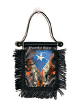 Puerto Rico Hanging Mirror Flag-(Assorted Varieties)