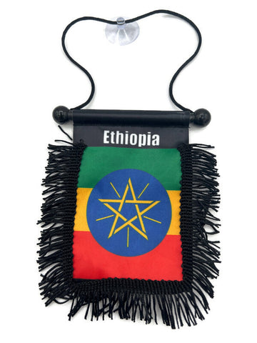 Ethiopia Car Mirror Flag