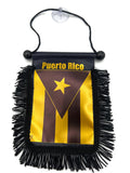 Puerto Rico Hanging Mirror Flag-(Assorted Varieties)