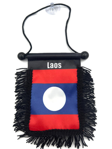 Laos Car Mirror Flag