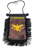 U.S. Virgin Islands Hanging Mirror Flag