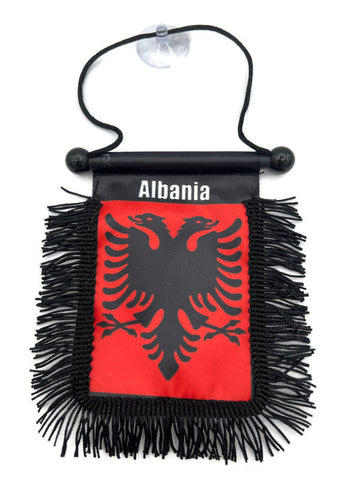 Albania Mirror Flag