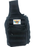 U.S. Virgin Islands Tactical Sling Backpack-(Assorted Colors)